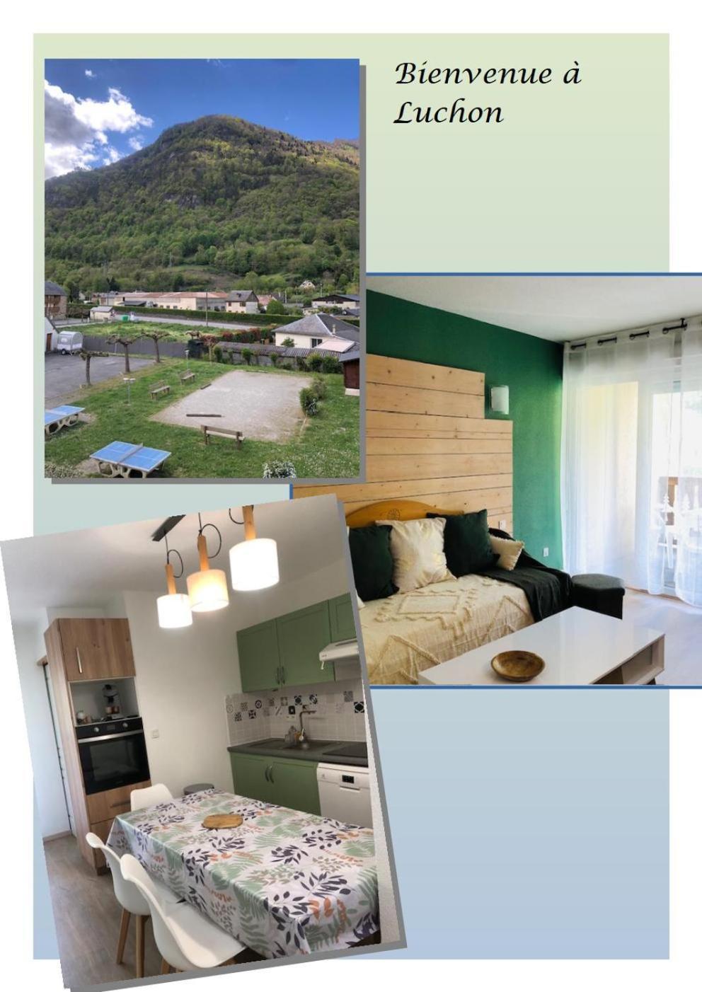 Appart T 3 Bagneres-De-Luchon Vue Montagne - Piscine Mi Juin 외부 사진